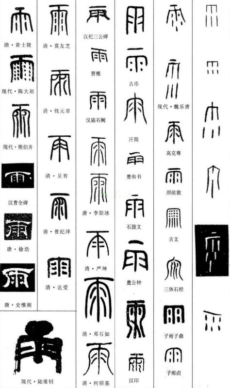 有雨的字|雨字旁的字